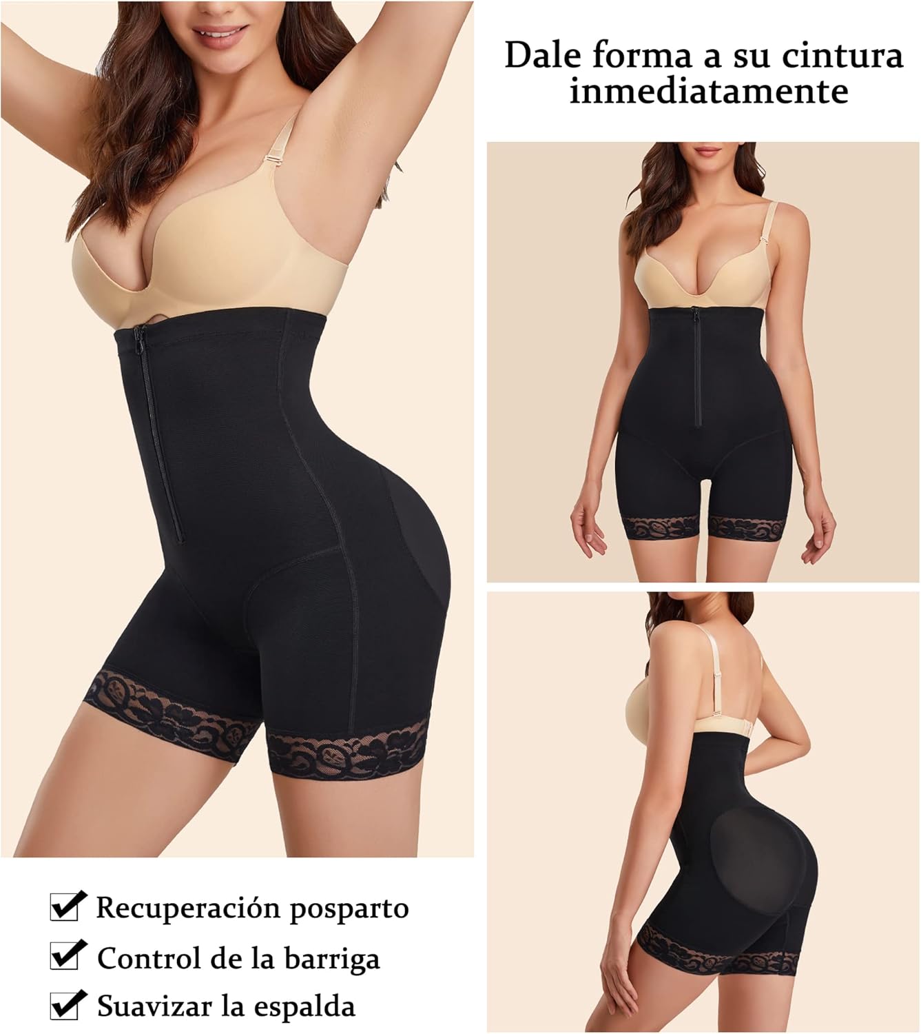 Braga Reductora Mujer Cintura Alta