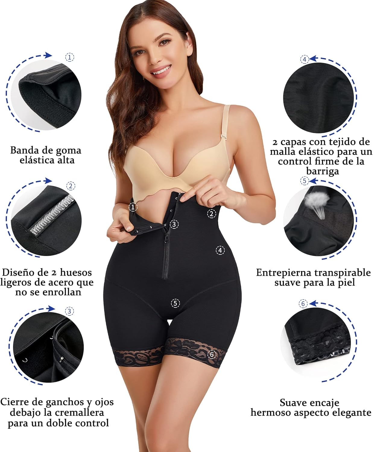 Braga Reductora Mujer Cintura Alta