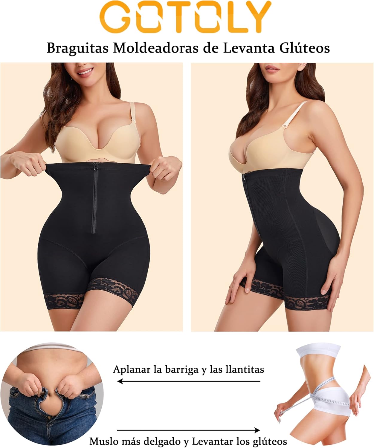 Braga Reductora Mujer Cintura Alta