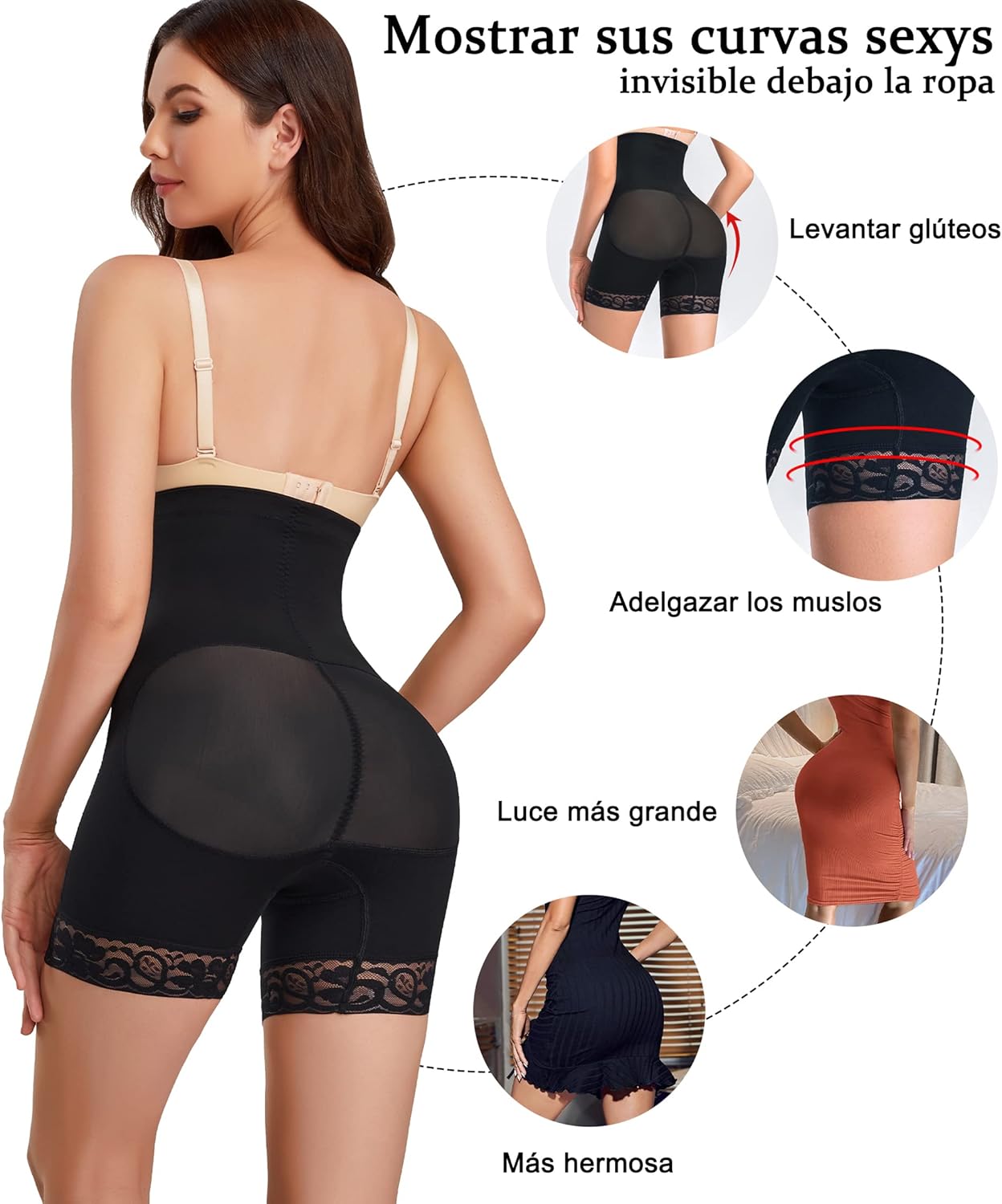Braga Reductora Mujer Cintura Alta