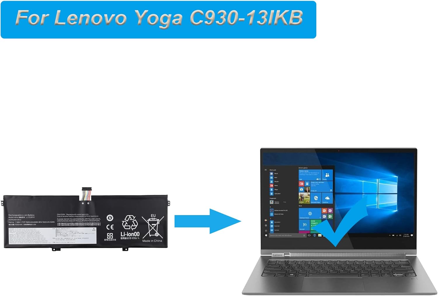 Batería compatible Lenovo Yoga C930