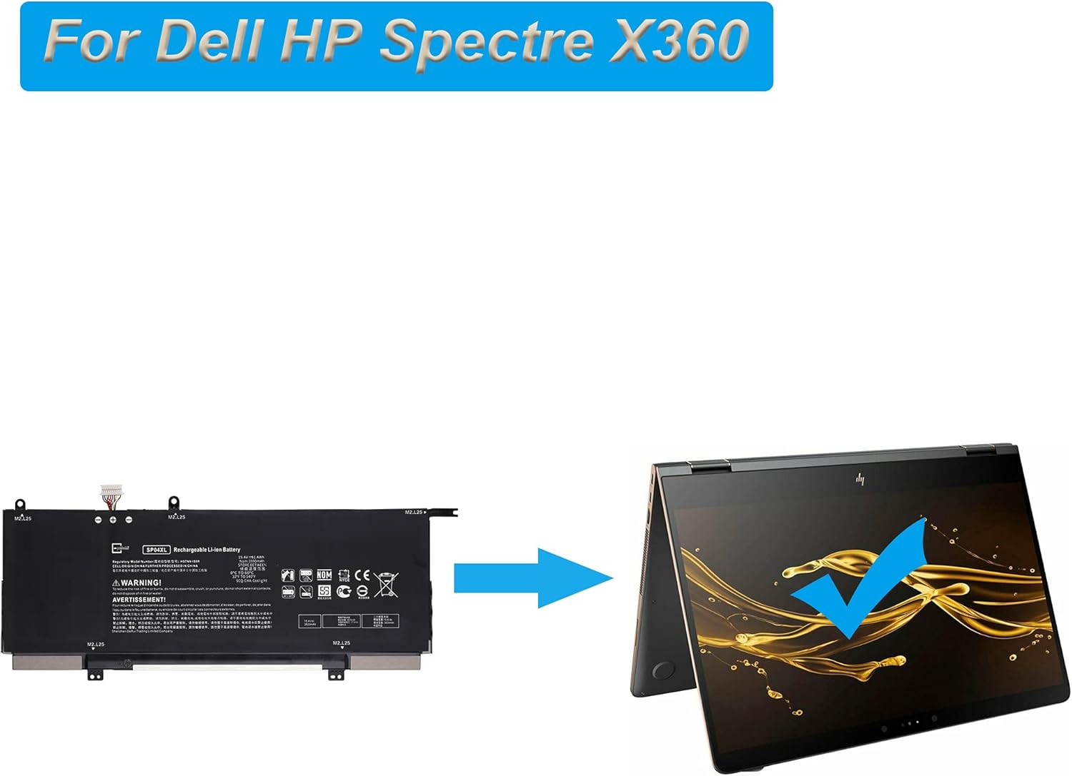 Batería para HP Spectre X360 13-AP000