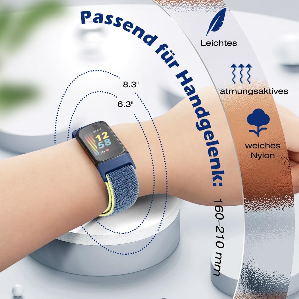 Correa de nylon para Fitbit Charge 5