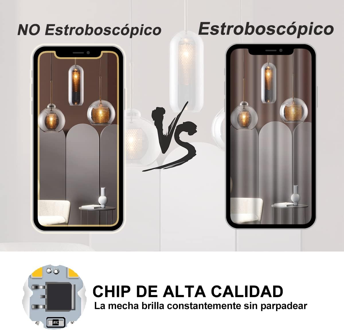 Bombillas LED Cálidas 3000K 6Uds