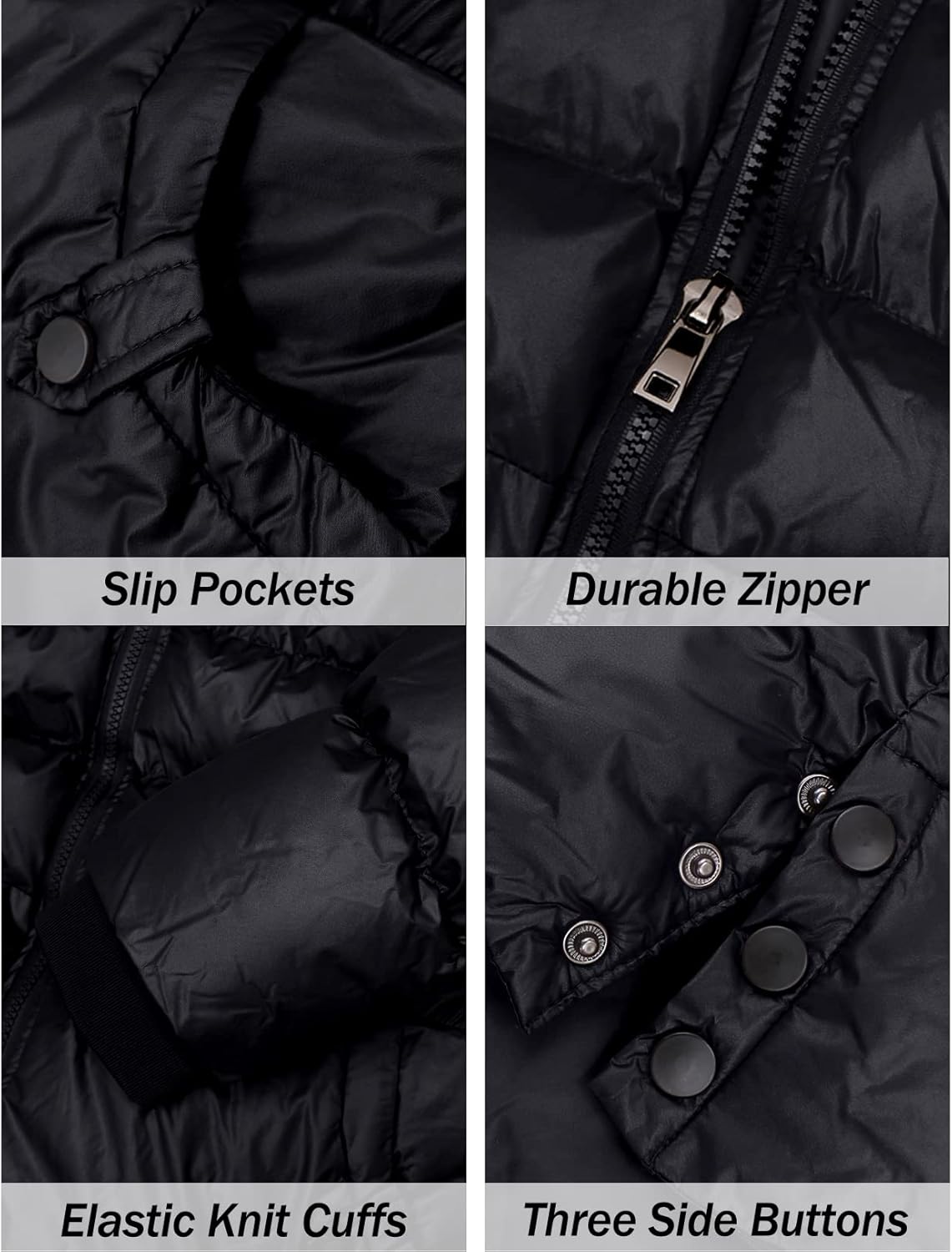 Abrigo de invierno con capucha - Talla S