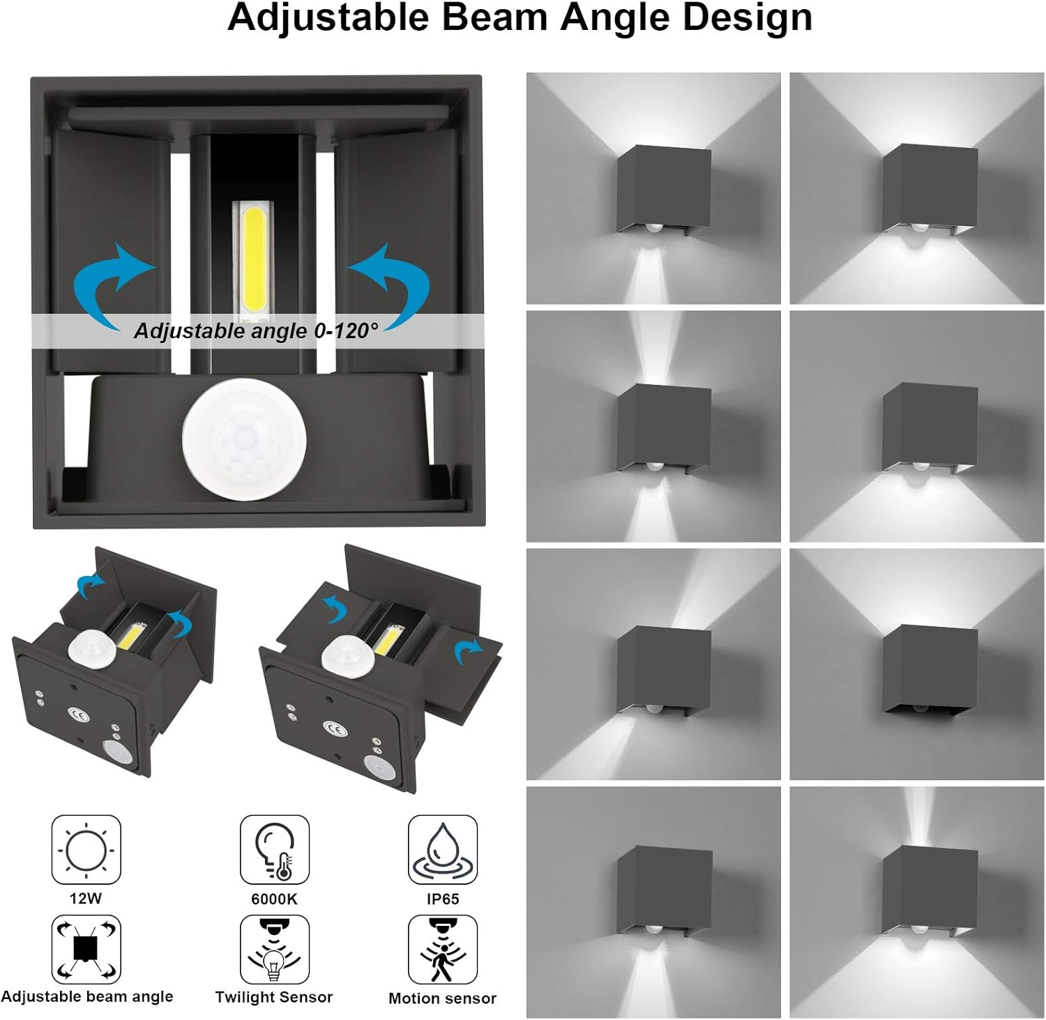 Aplique de Pared LED 12W IP65