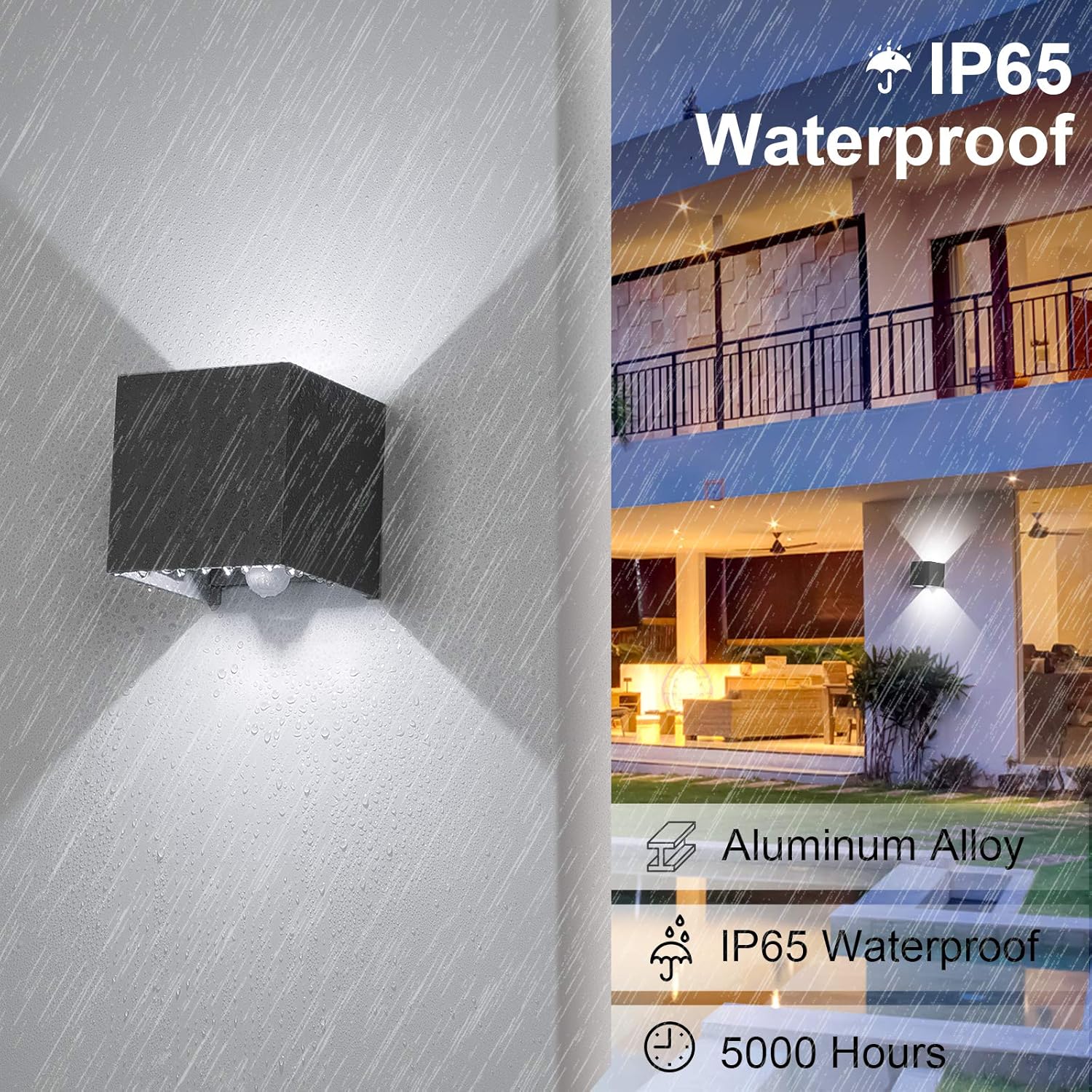 Aplique de Pared LED 12W IP65