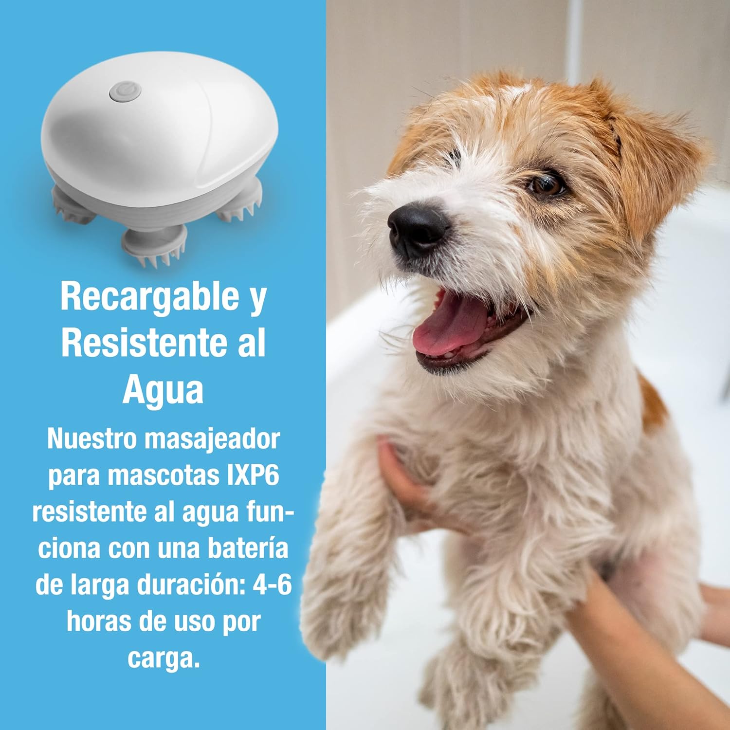 Masajeador manual para mascotas