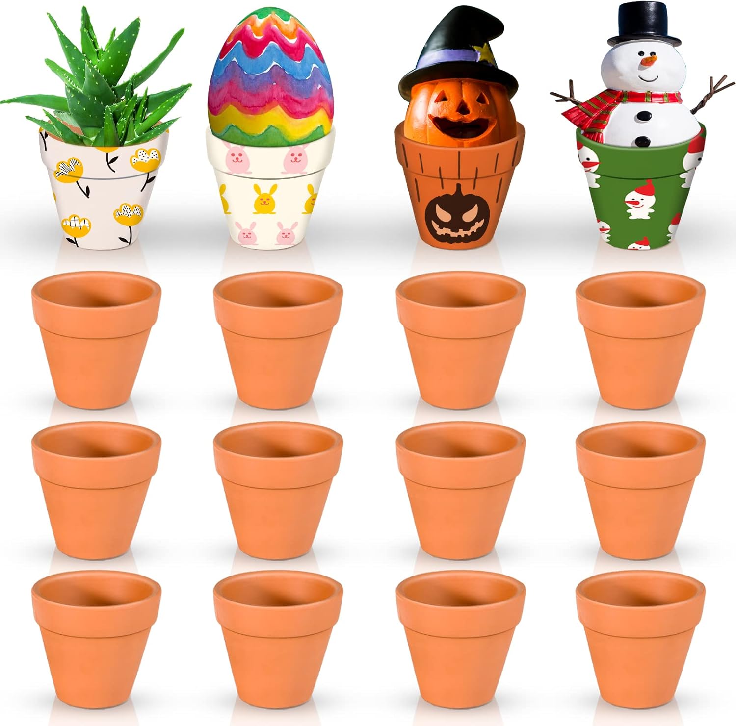 Mini Macetas de Terracota 16Pz