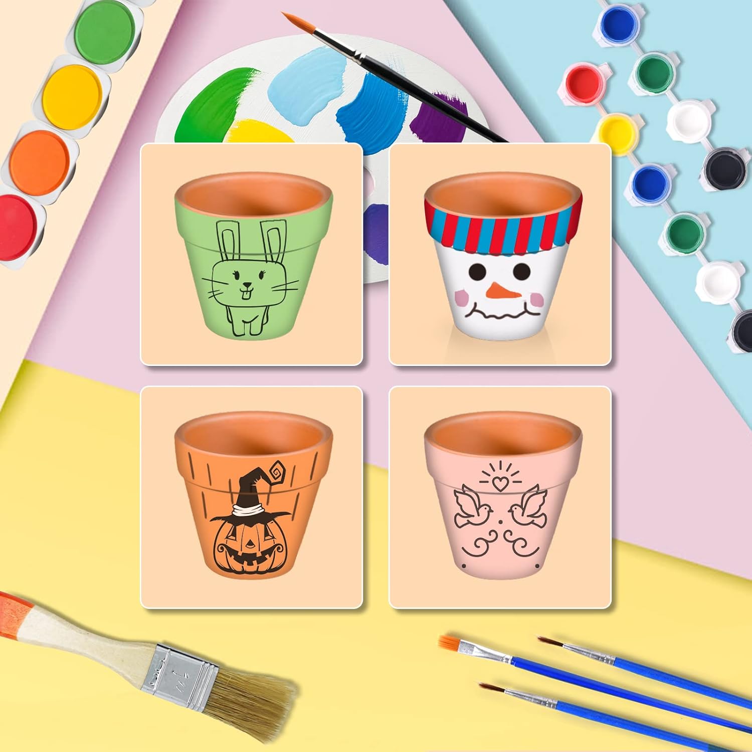 Mini Macetas de Terracota 16Pz