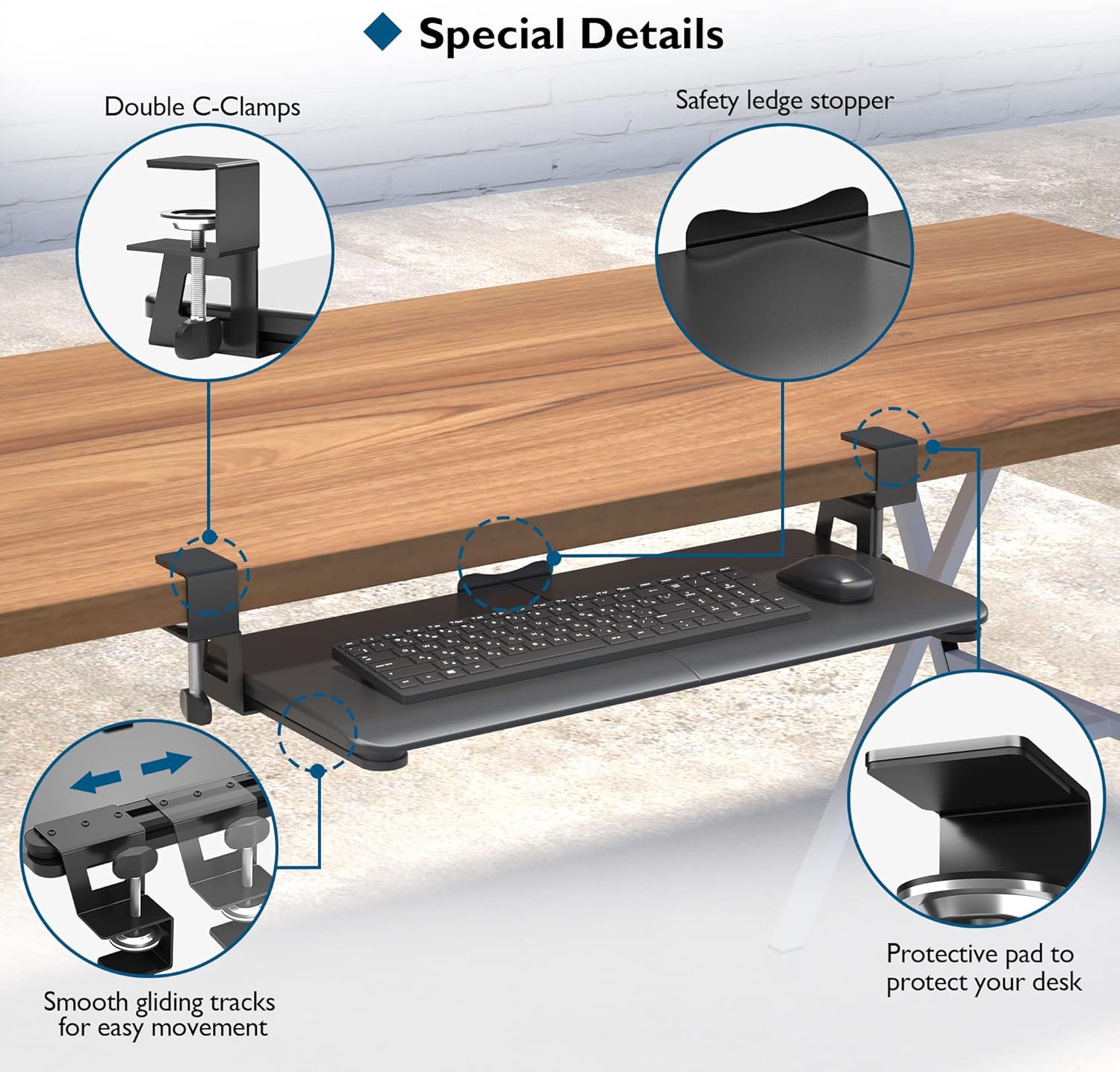 Plataforma Teclado Extraíble