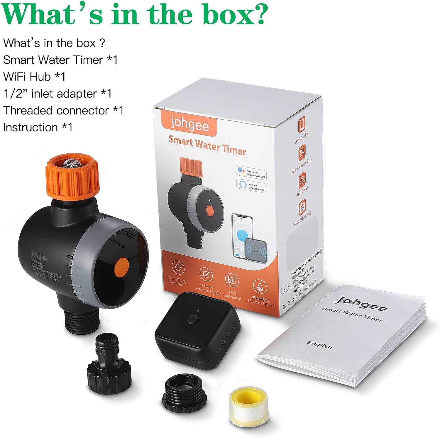 Temporizador de Agua Wifi/Bluetooth