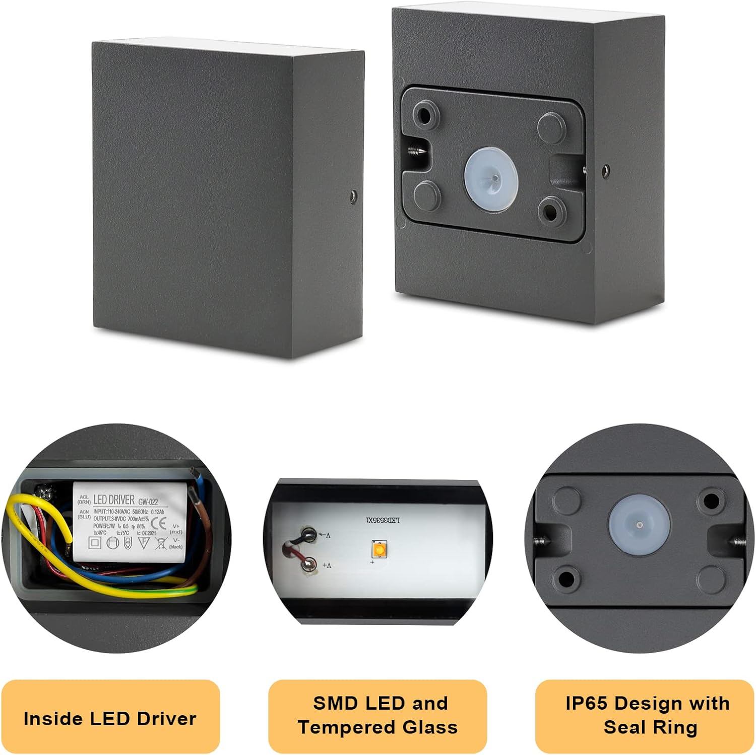 Klighten Lámpara Pared LED 7W
