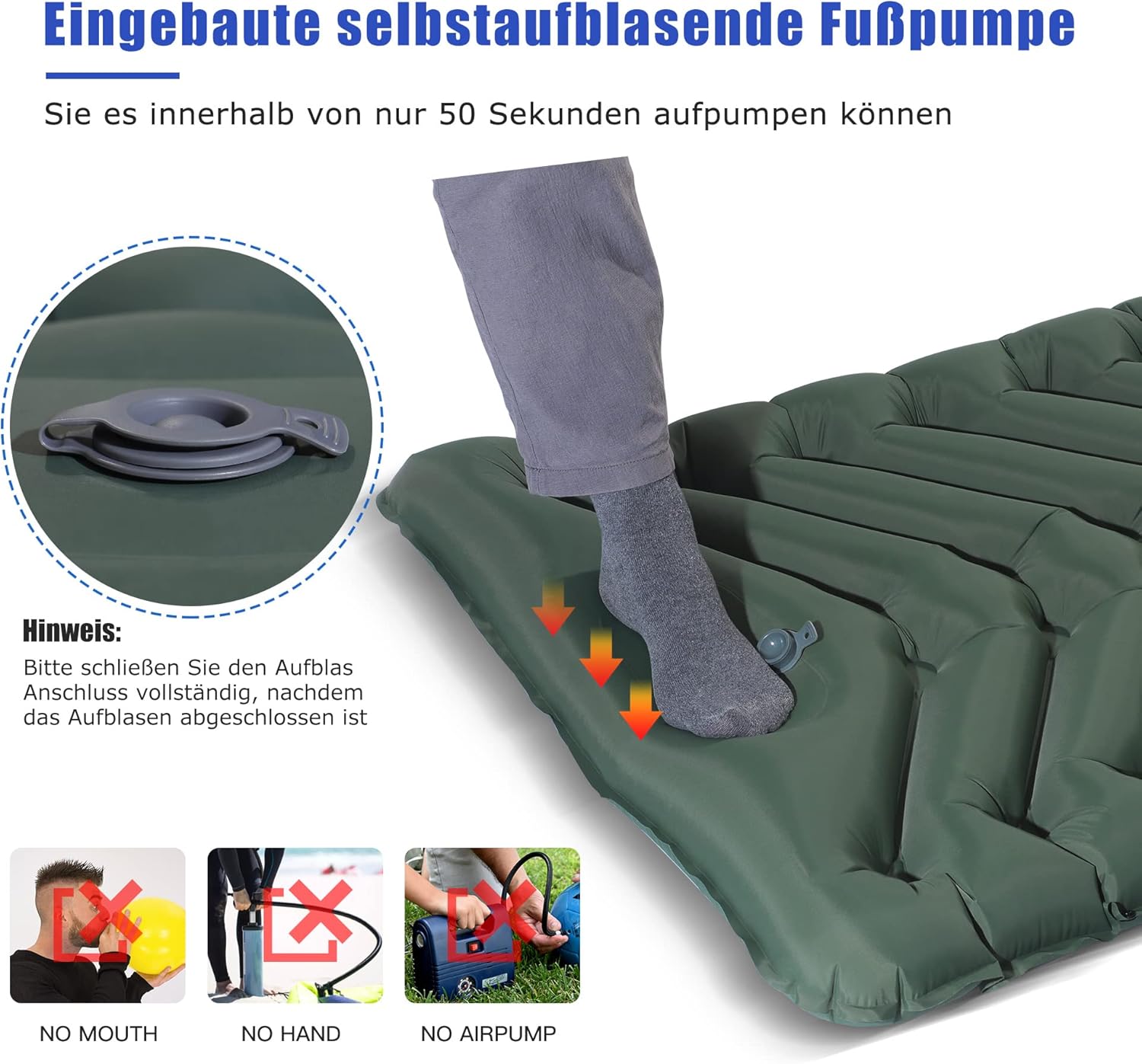 Colchoneta Camping Autoinflable