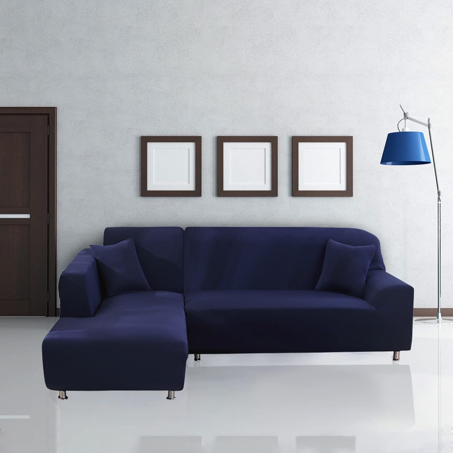 Funda Sofa Chaise Longue Azul