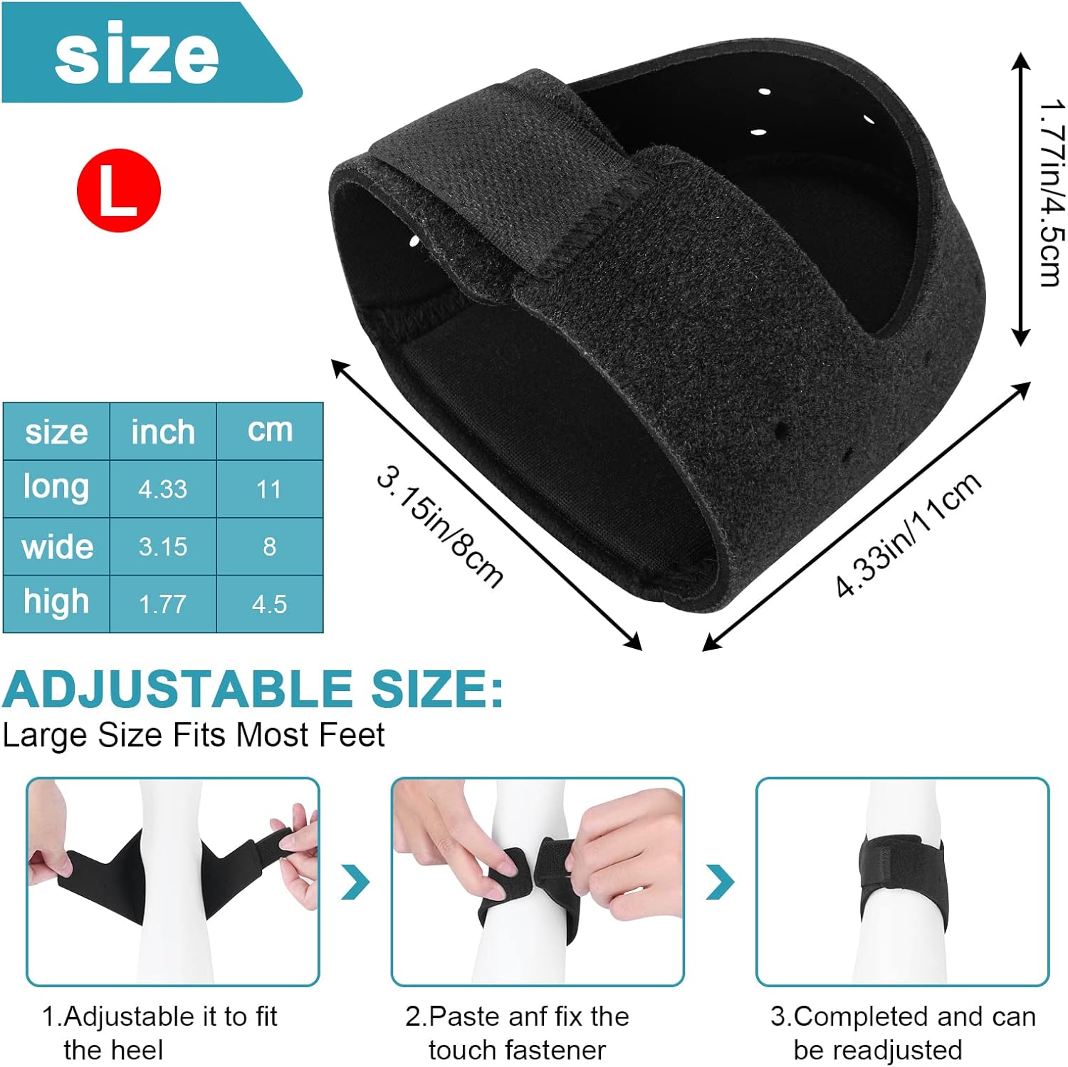 Protector de Talón de Gel L