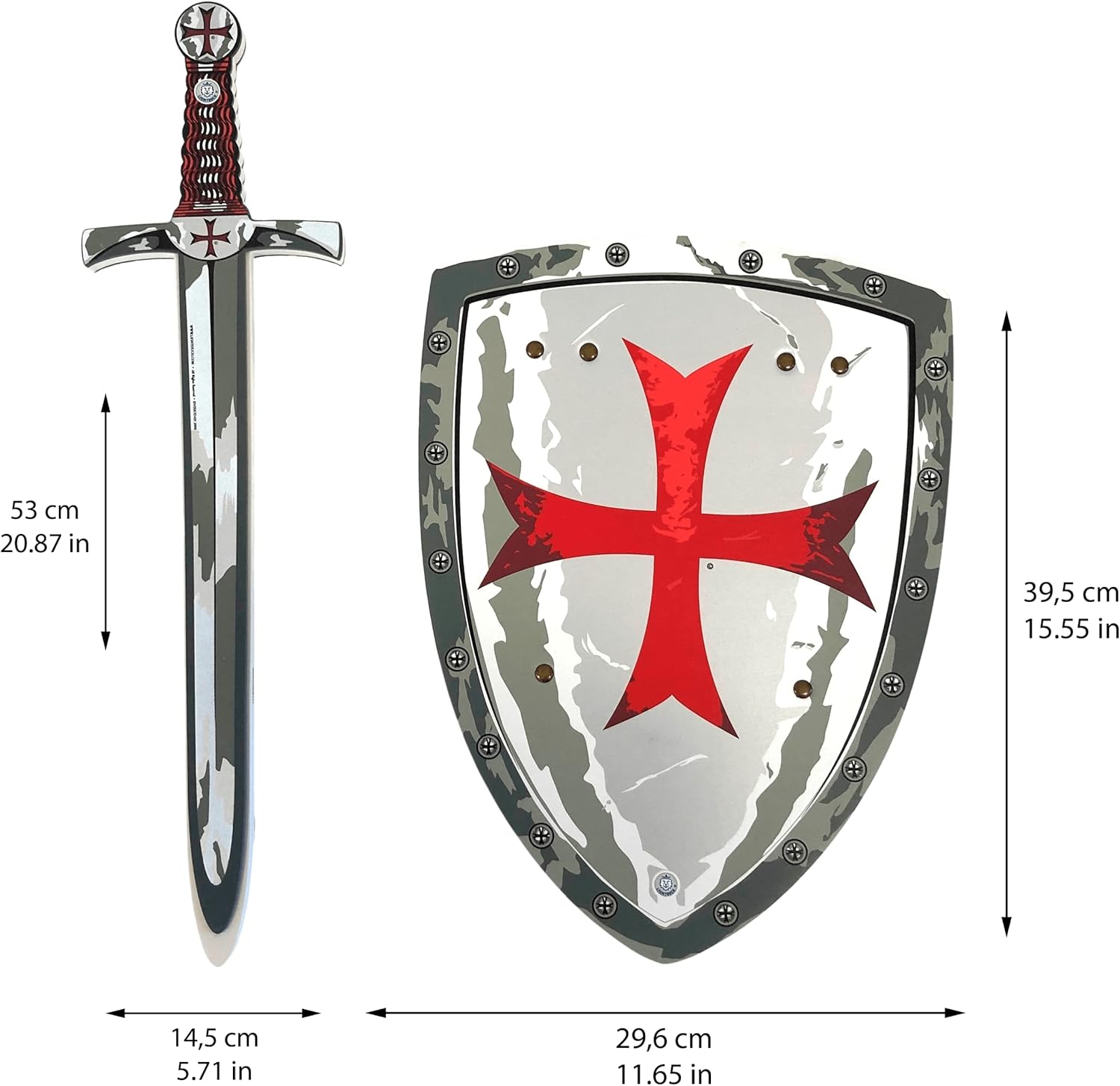 Espada y Escudo Caballero Maltés
