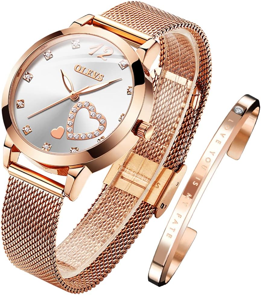 Reloj OLEVS Oro Rosa Corazón