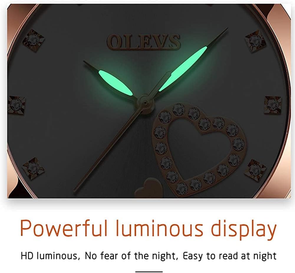 Reloj OLEVS Oro Rosa Corazón