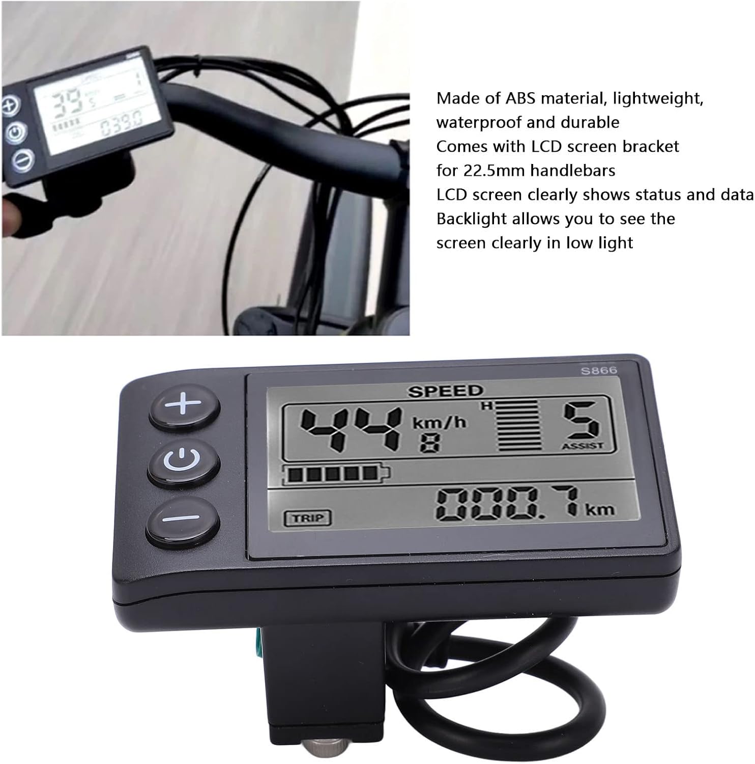 Velocímetro LCD para bicicleta