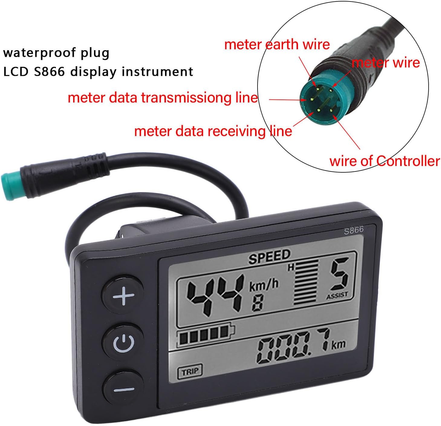 Velocímetro LCD para bicicleta