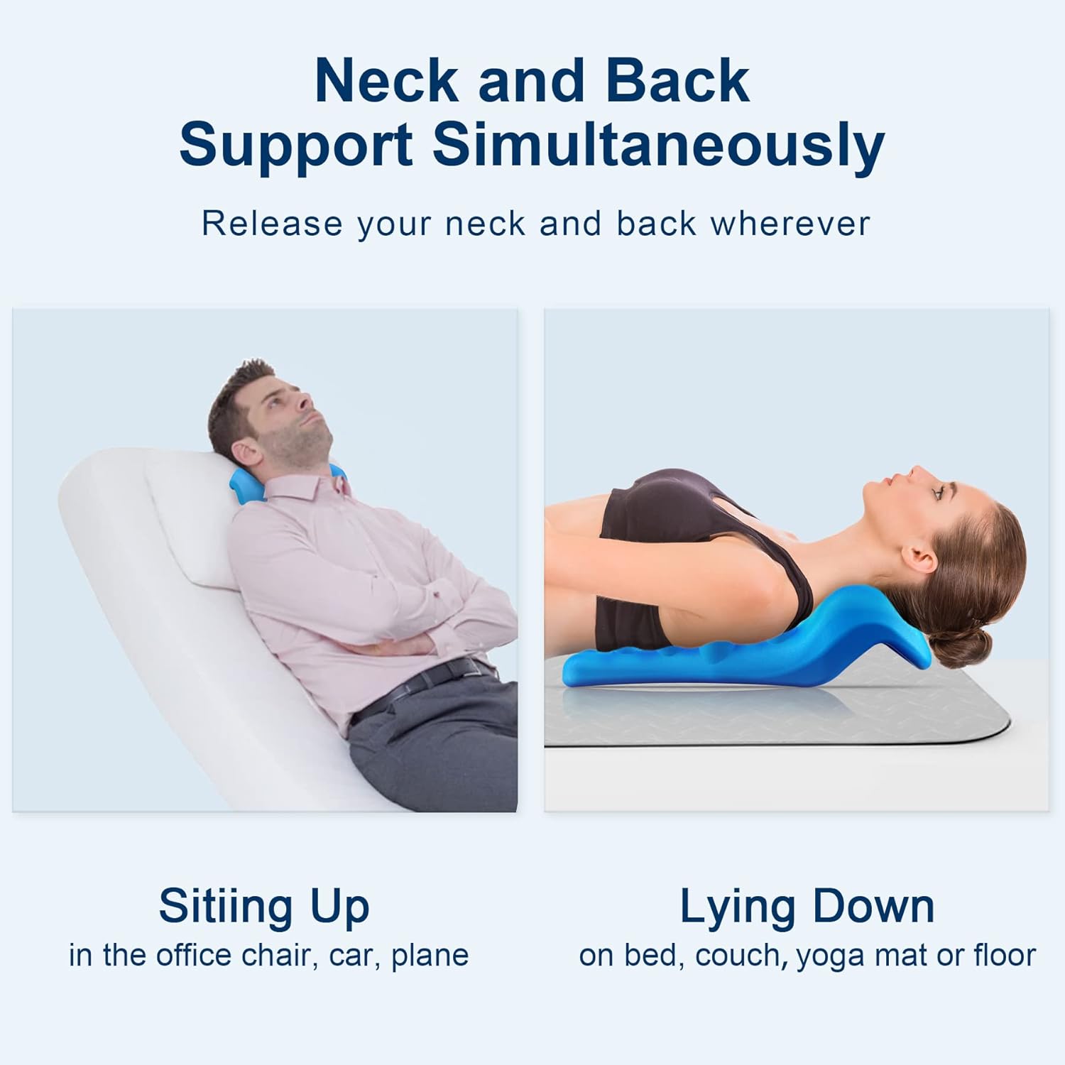 Almohada Masaje Cuello Azul