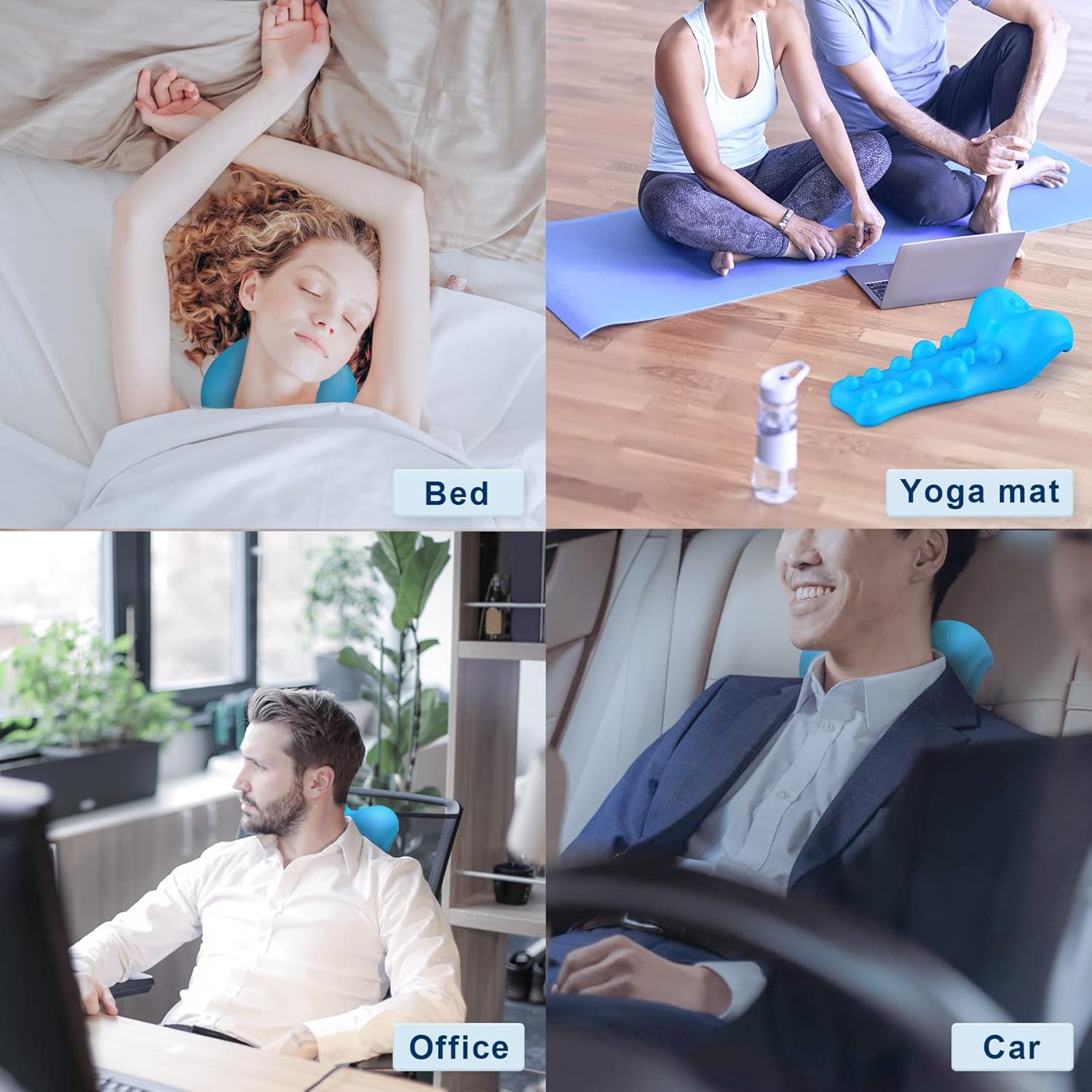 Almohada Masaje Cuello Azul