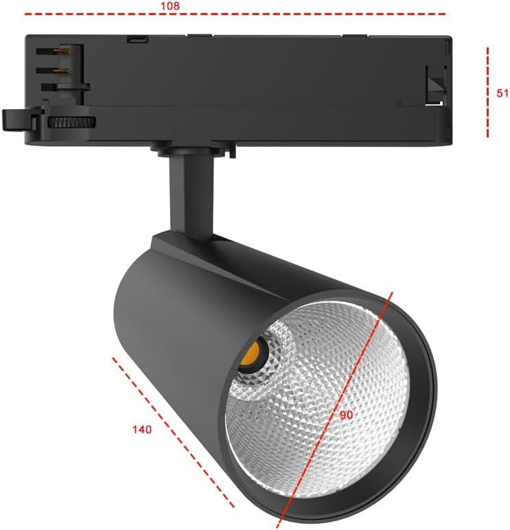 Foco LED 30W 4000K Negro