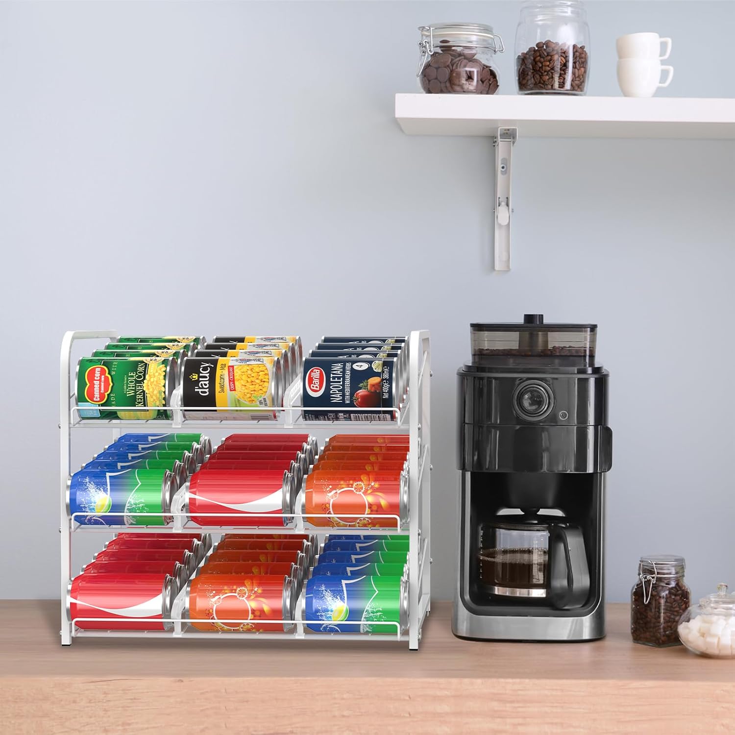 Dispensador apilable de latas