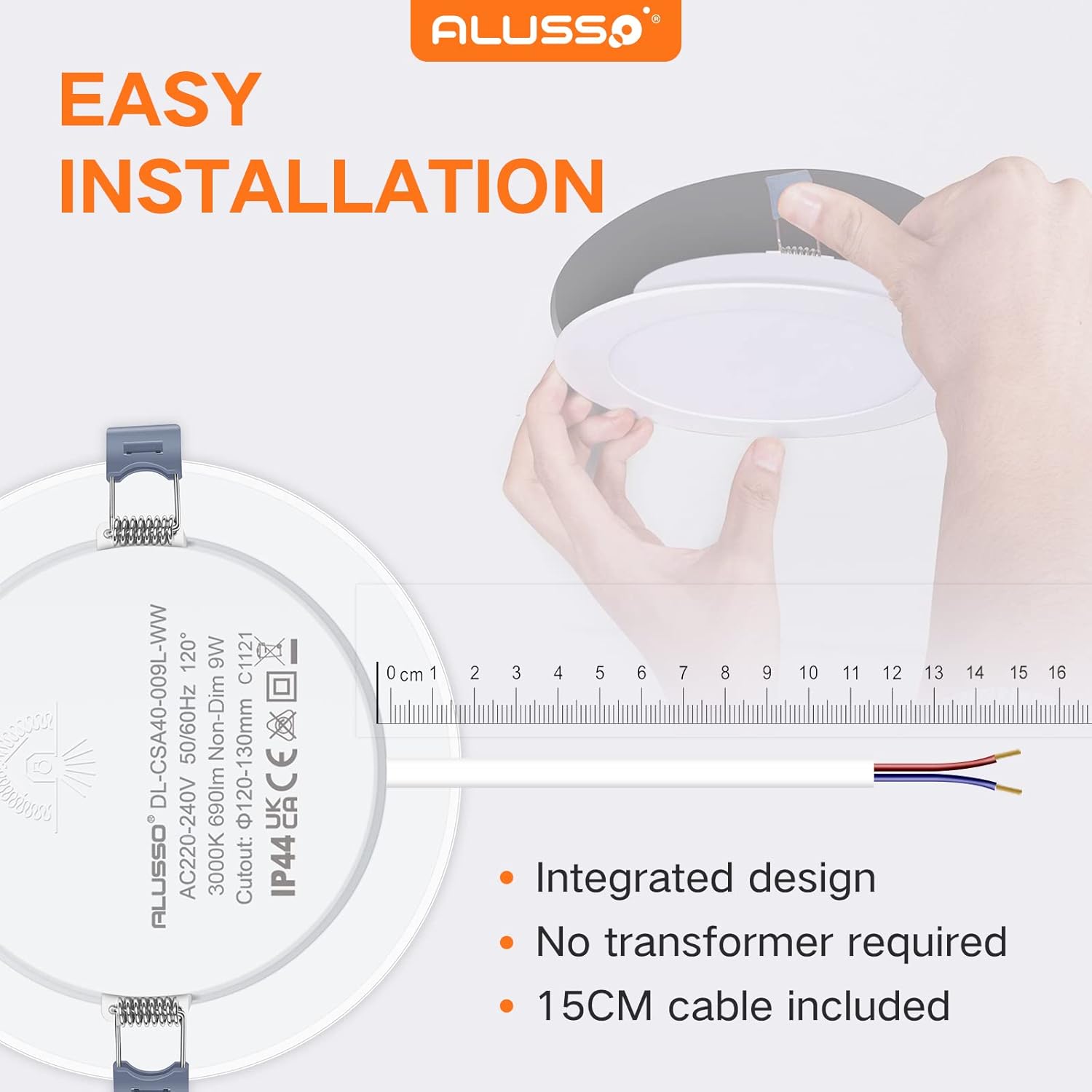 Focos LED empotrables 9W