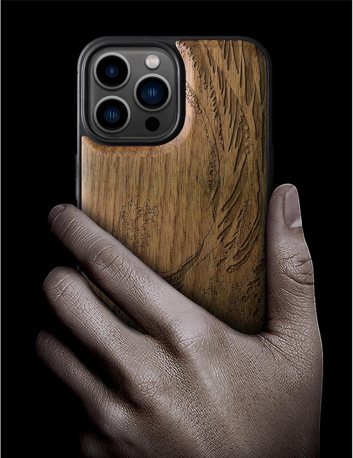 Funda Madera iPhone 13 Pro Kanagawa