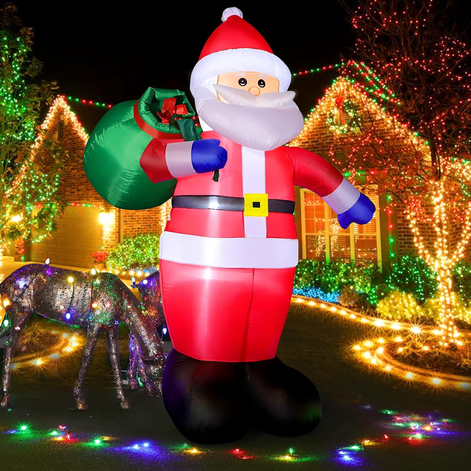 Papá Noel Inflable LED 245CM