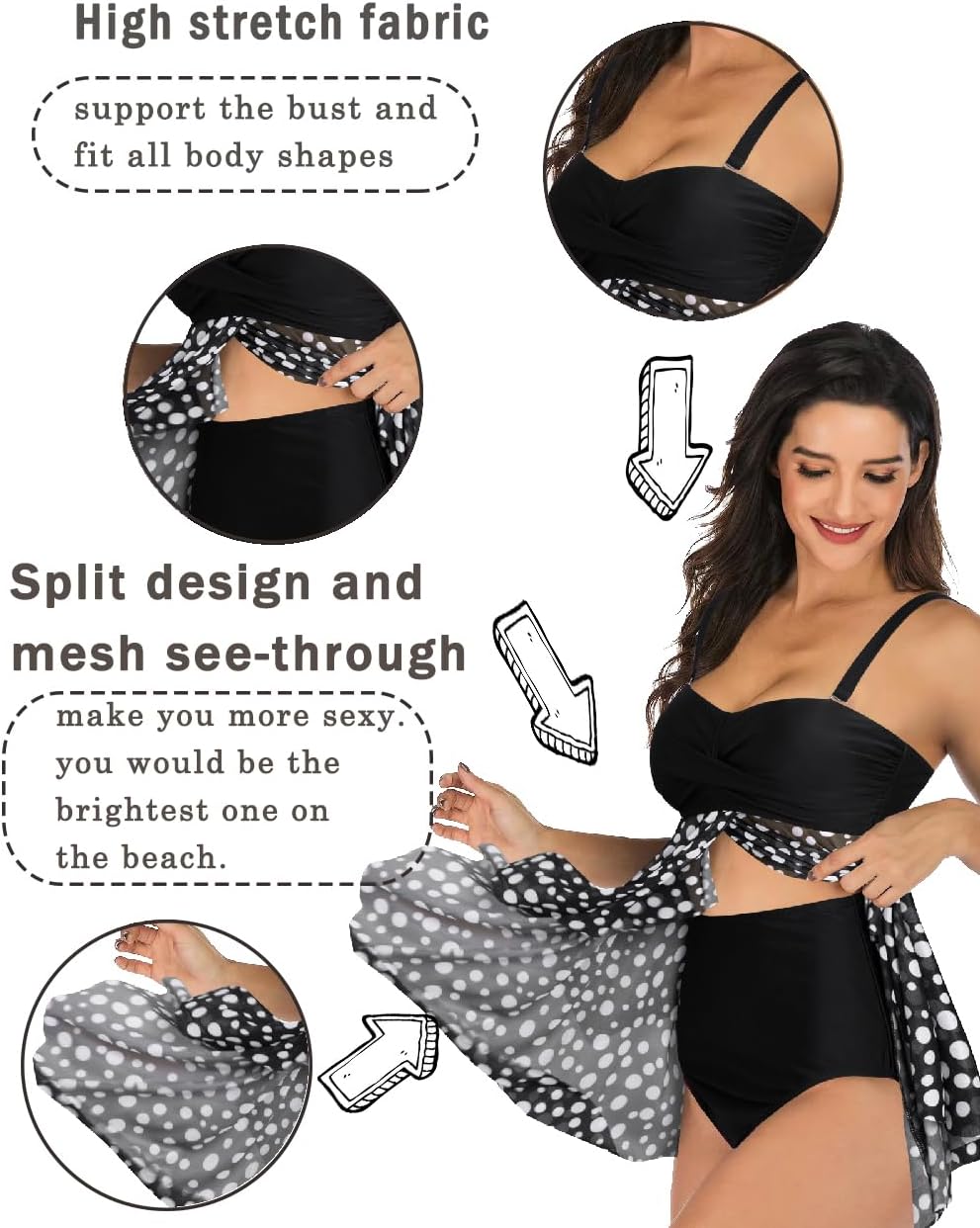 Tankini Halter Plus Size Bikini