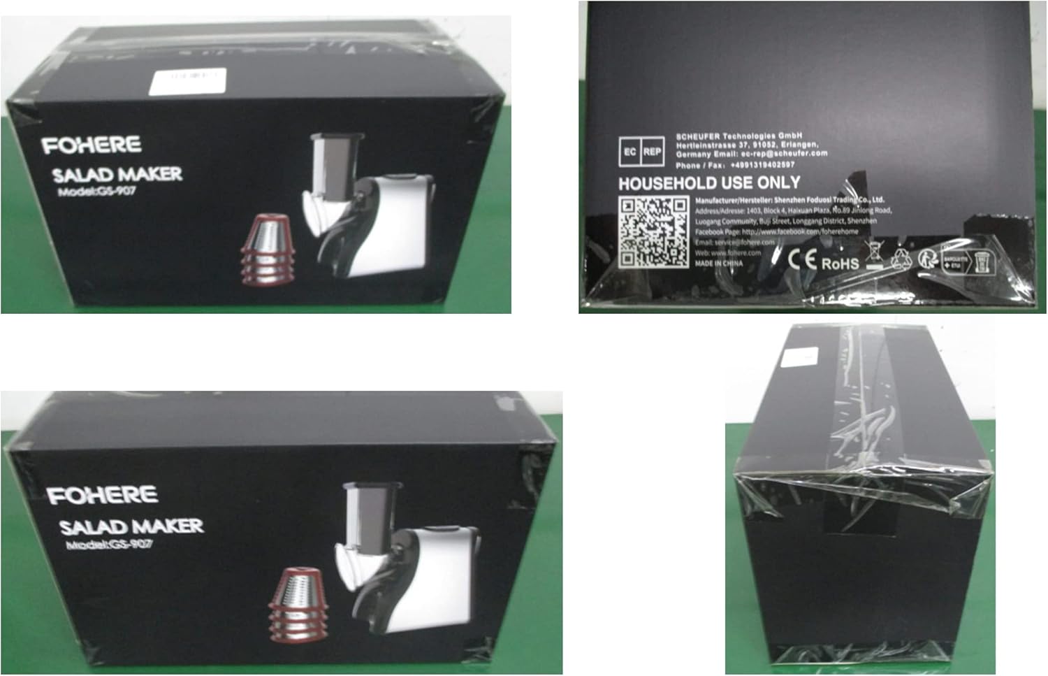 Rallador Eléctrico FOHERE 3 Conos