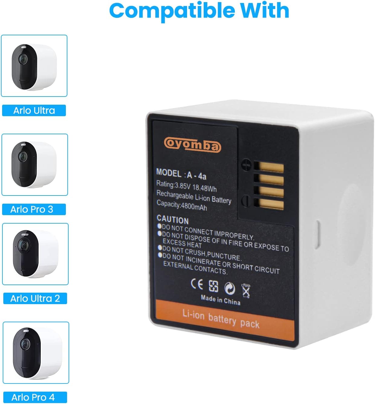 Baterías Recargables Arlo Pro 3