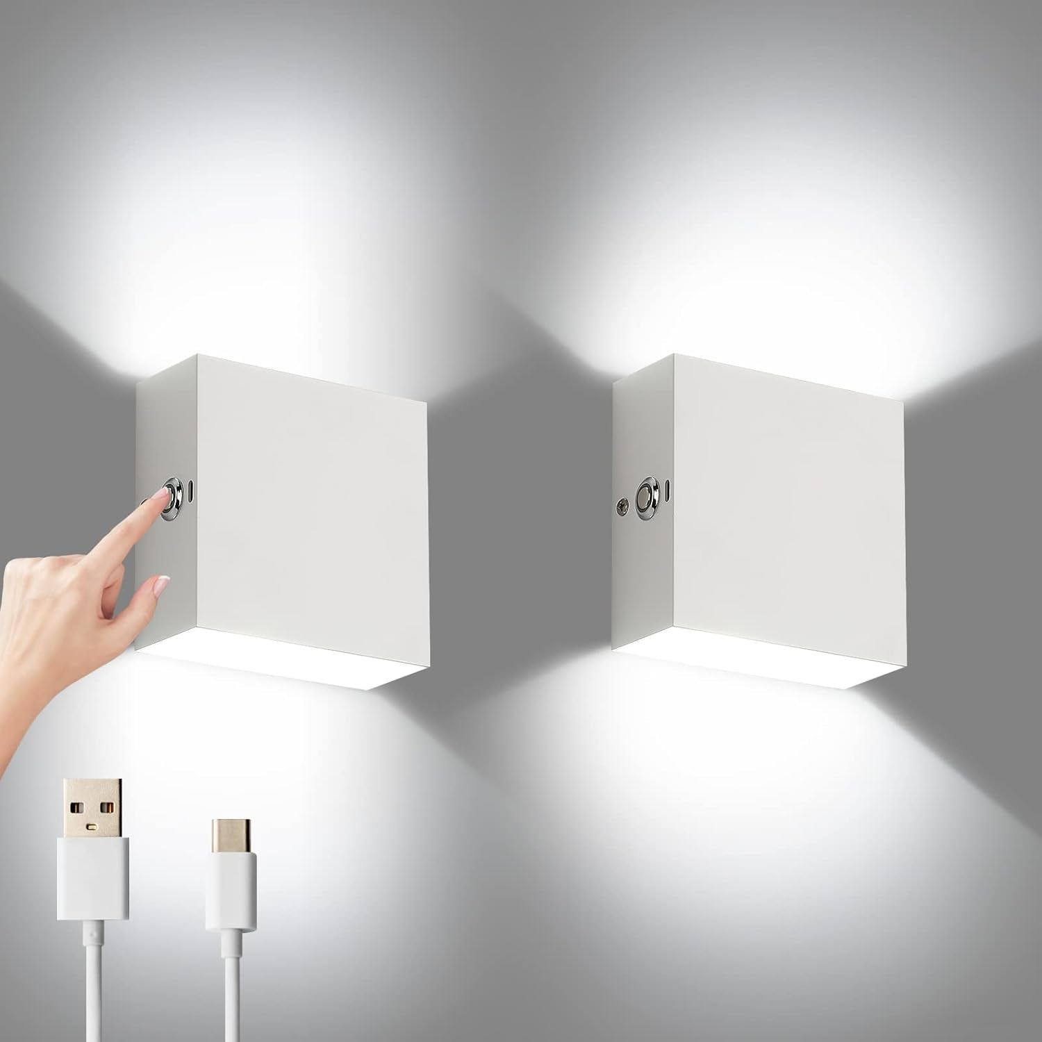 Luz de pared moderna recargable