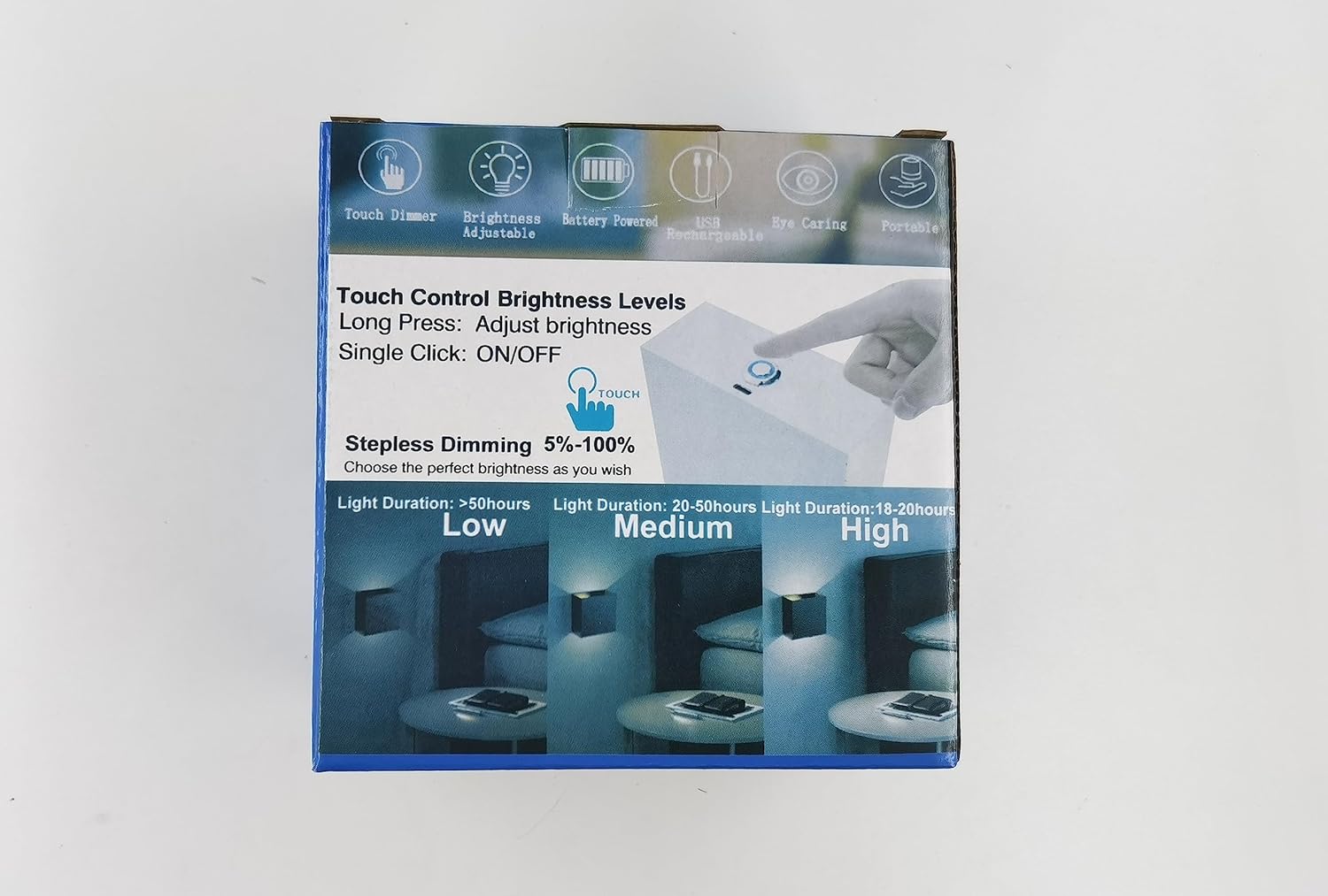 Luz de pared moderna recargable