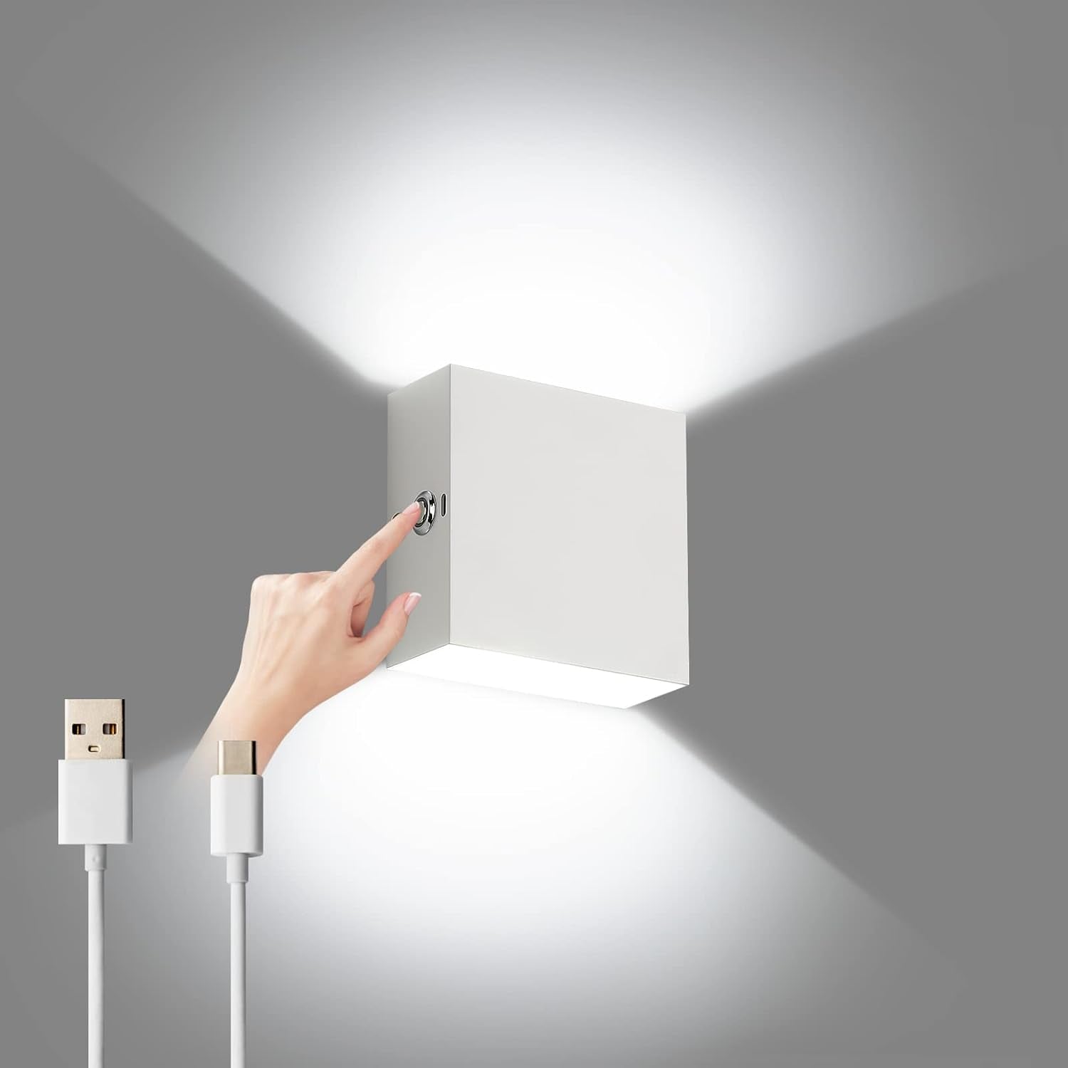 Luz de pared moderna recargable