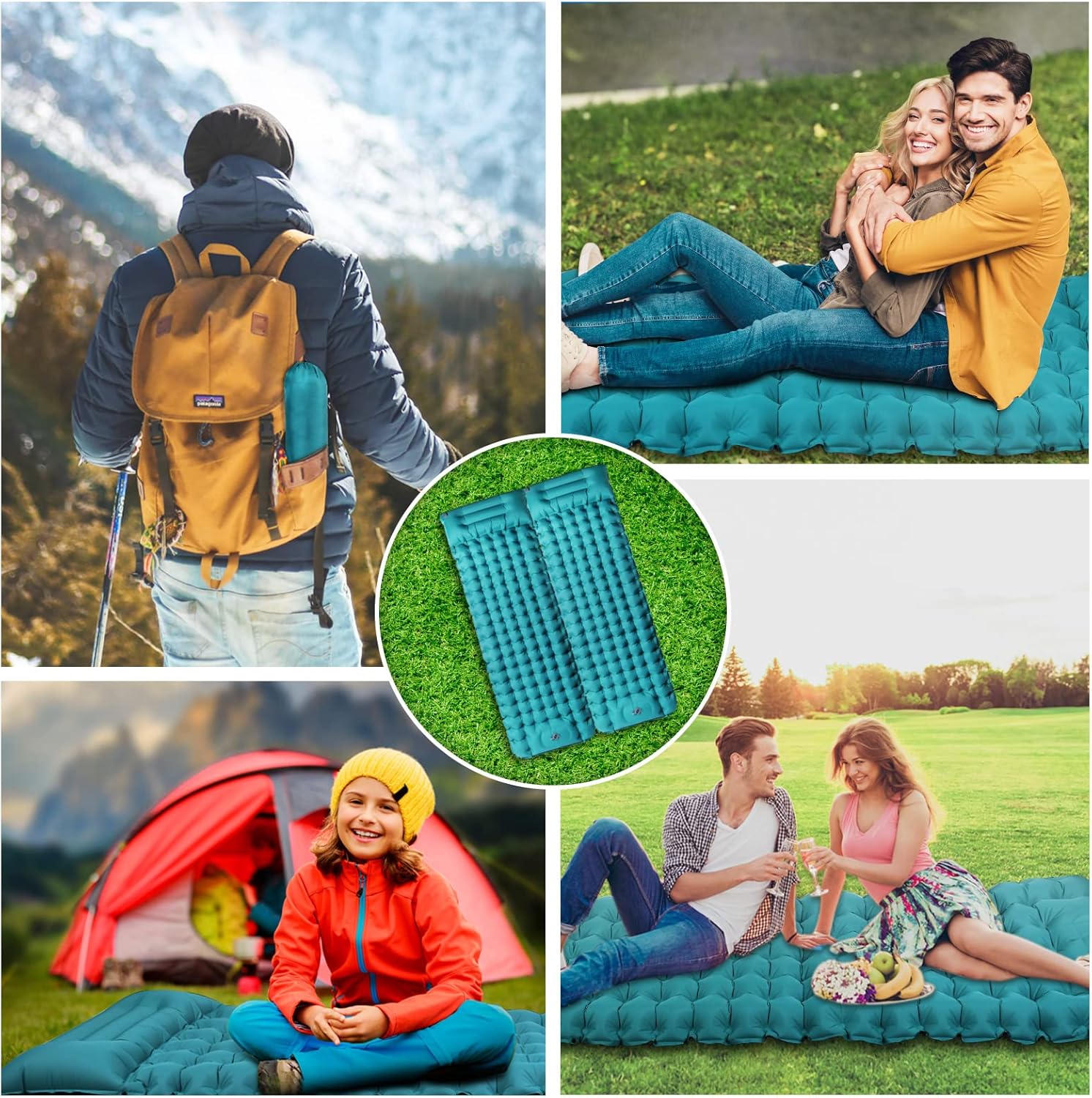 Esterilla Inflable 10CM Camping