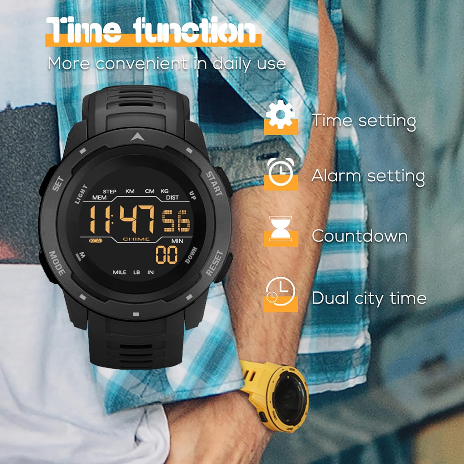 Reloj deportivo táctico 5ATM
