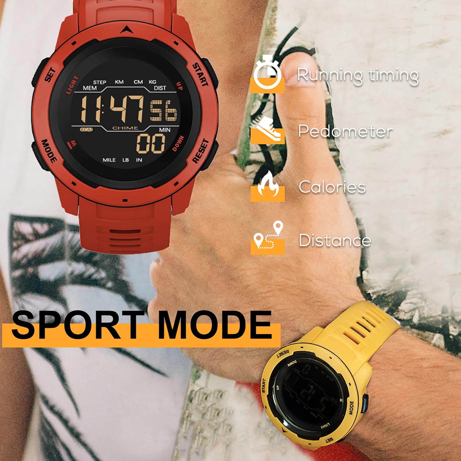 Reloj deportivo táctico 5ATM