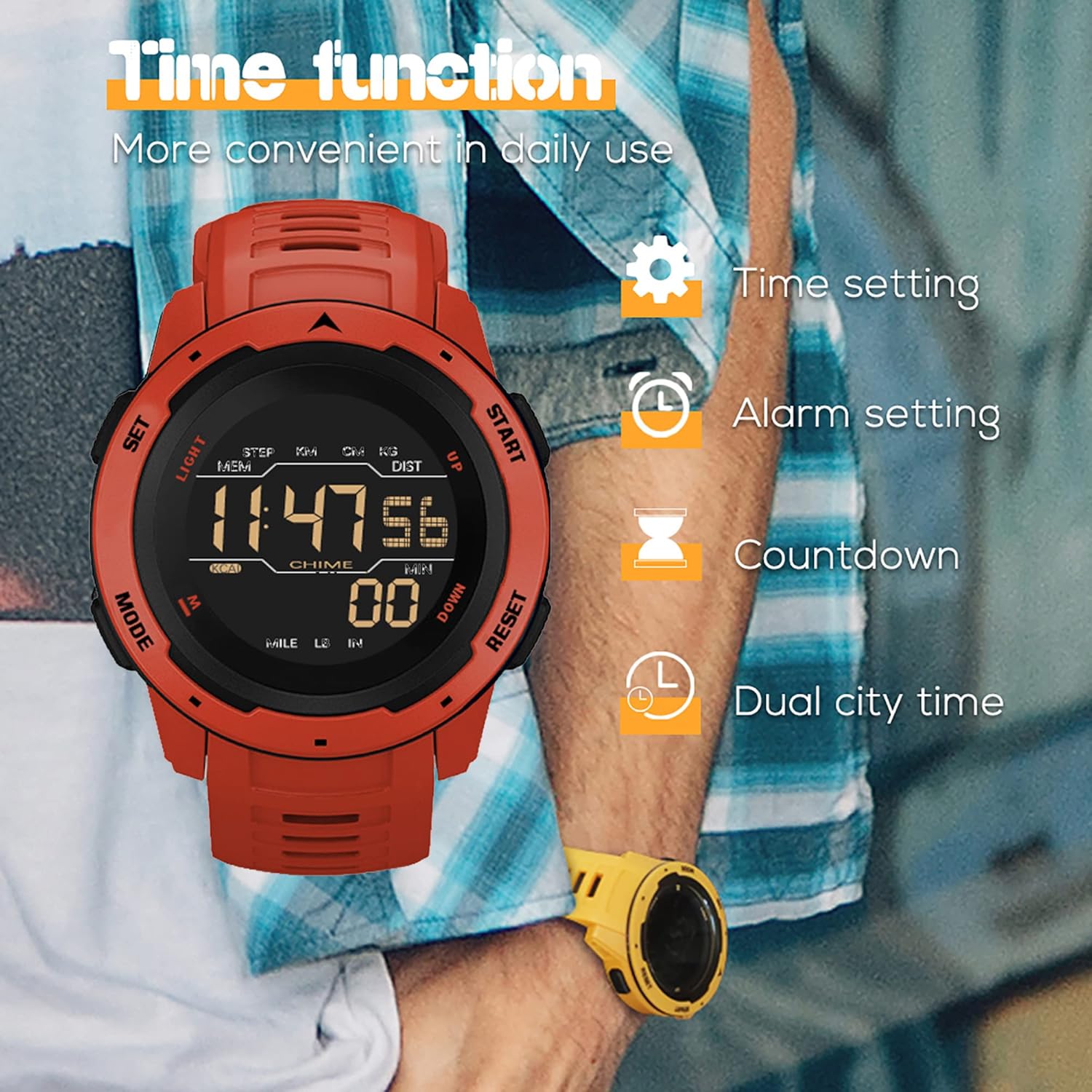 Reloj deportivo táctico 5ATM