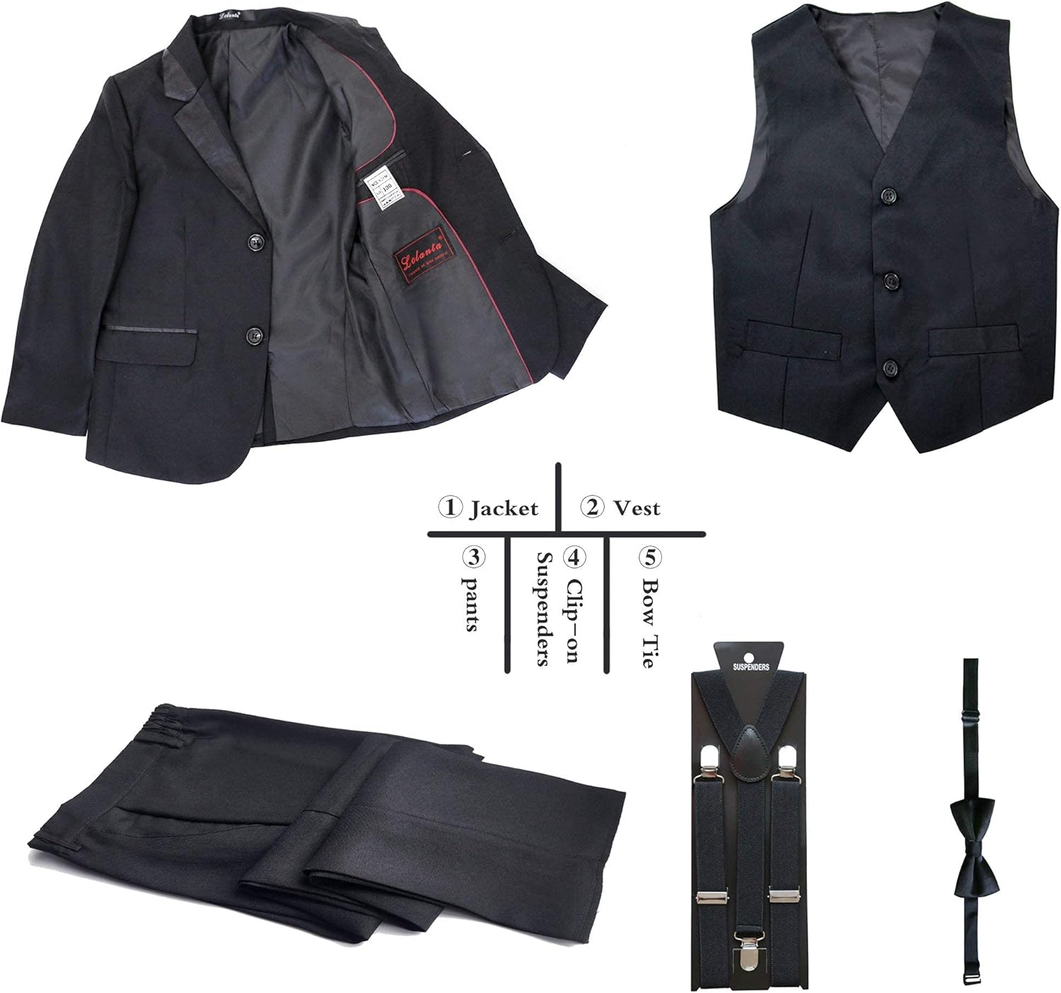 Traje Clásico Negro Niño