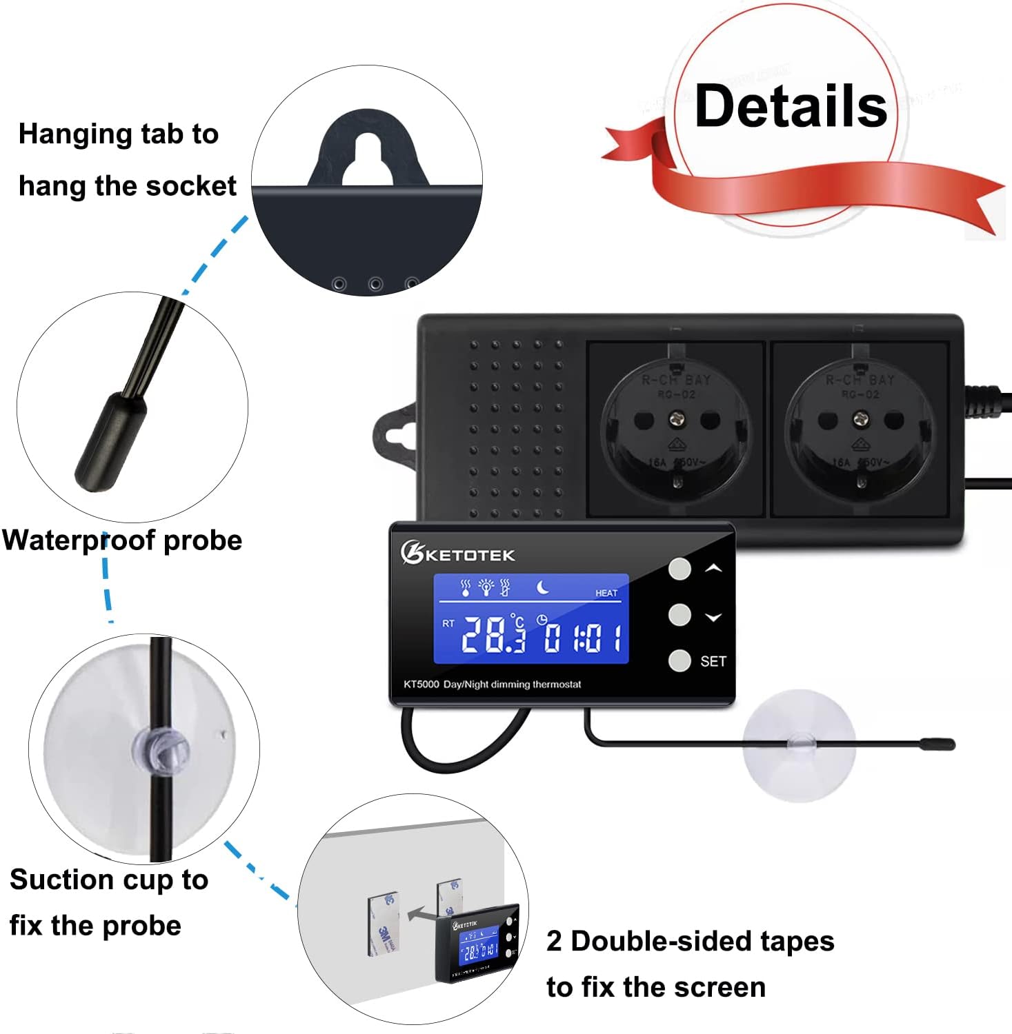 Termostato Digital PID para Reptiles