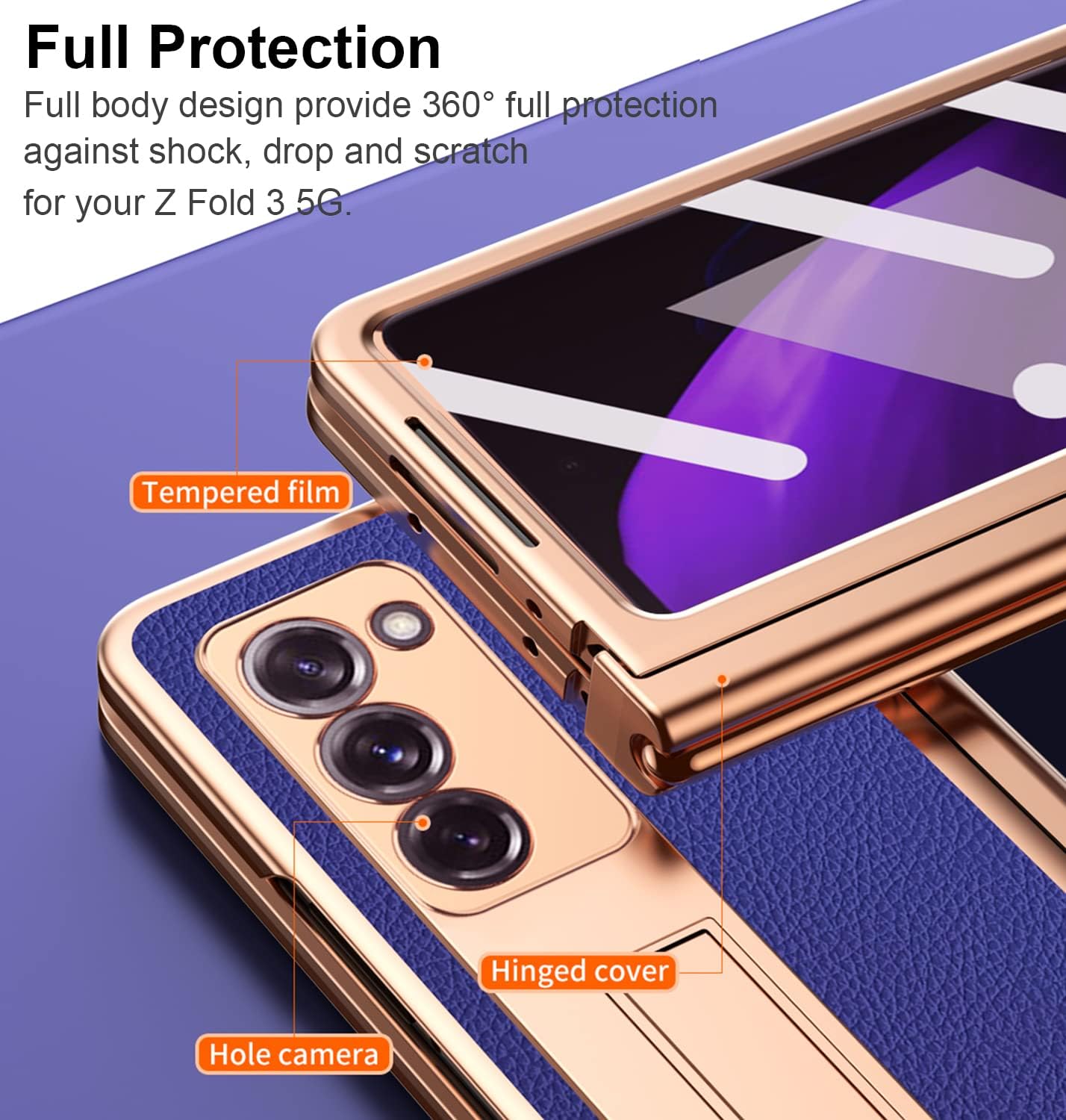 Funda Galaxy Z Fold 3 Azul