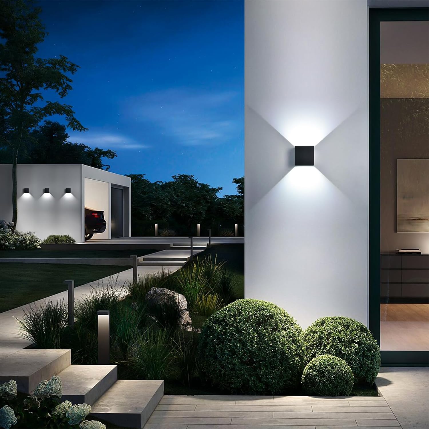 Aplique LED Exterior 4 Piezas