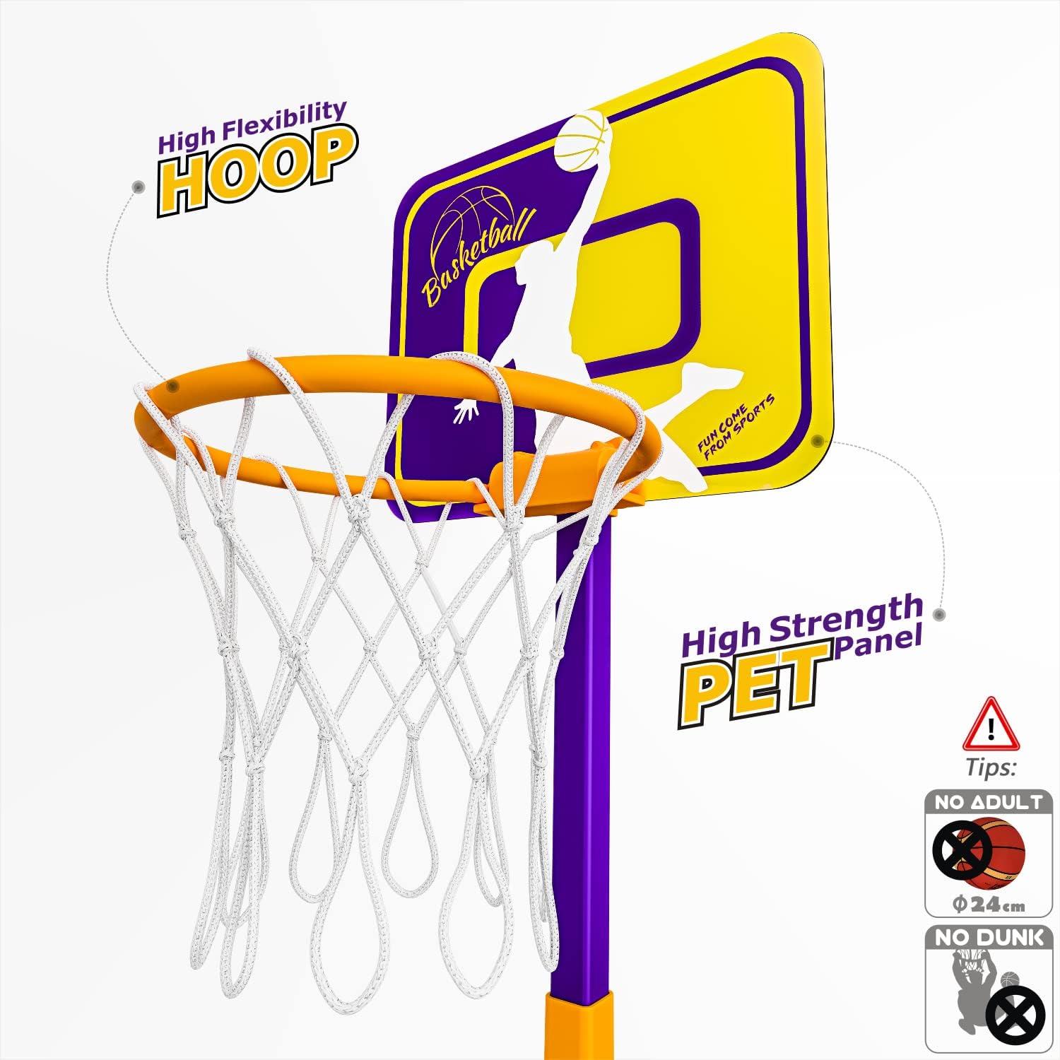 Canasta de baloncesto para niños