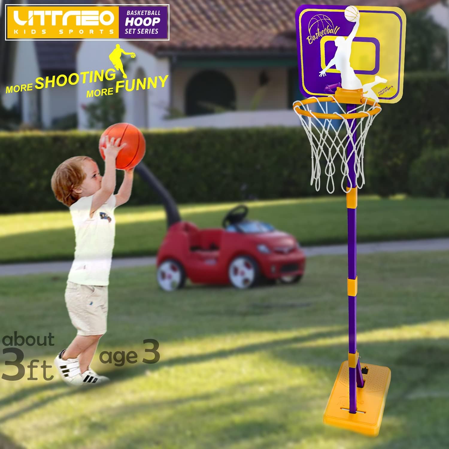 Canasta de baloncesto para niños