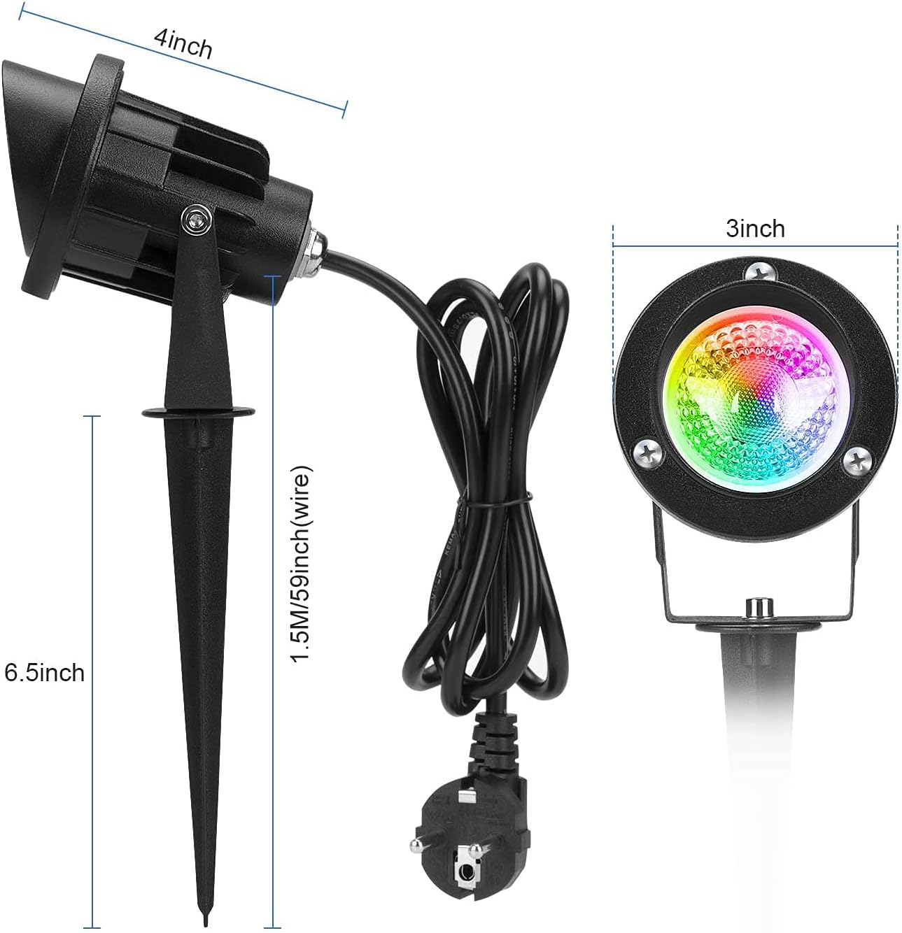 Focos RGB LED para Jardín 10W
