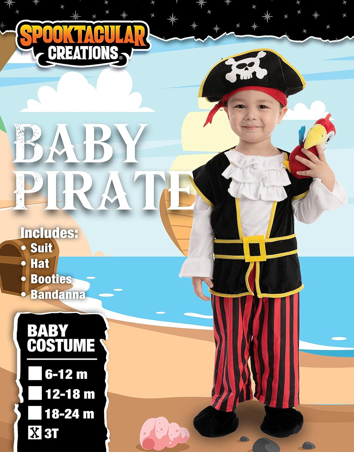 Disfraz de pirata para bebés